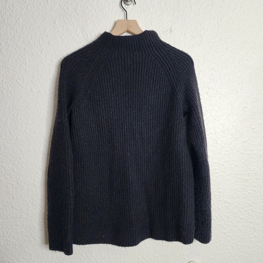 Madewell Northfield Mockneck Pullover Sweater in Black H3339 Women's Size Small - Picture 9 of 9